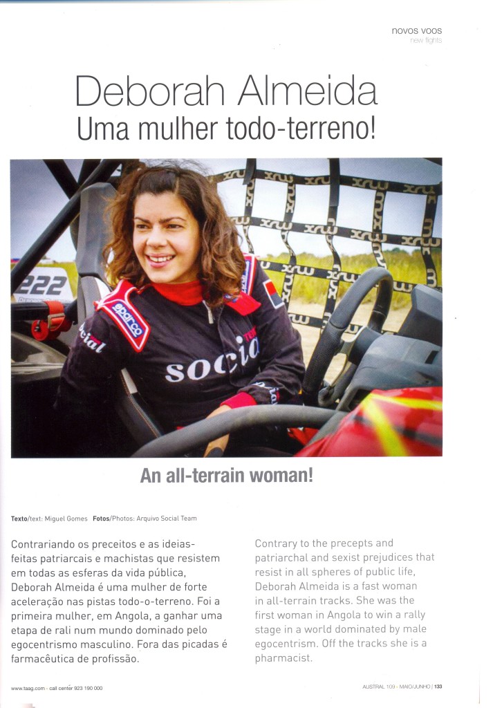 Reportagem com a piloto Deborah Almeida